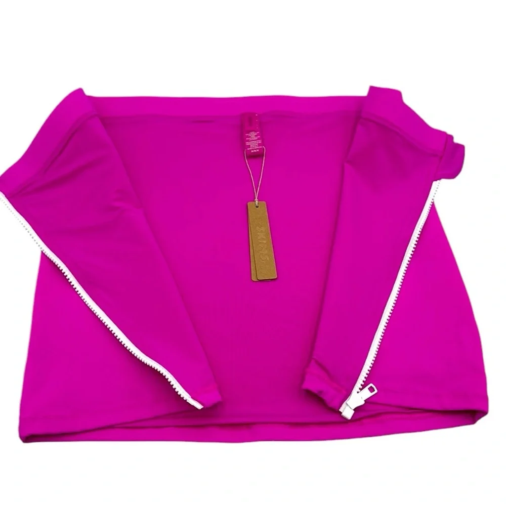 Skims Sporty Zipper Swim Mini Skirt Size Medium